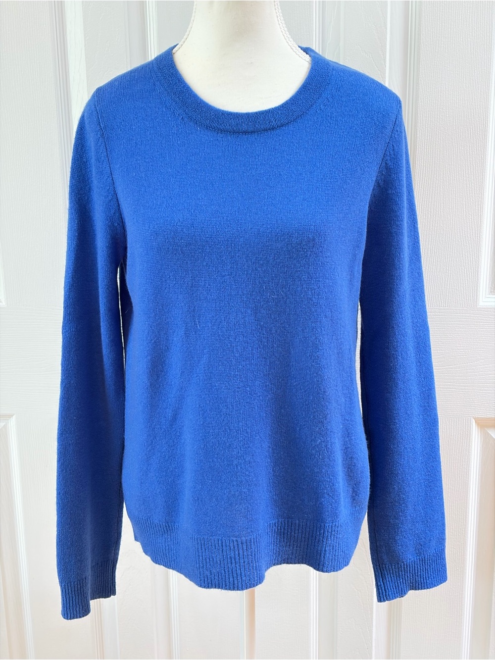 Oats Cashmere Blue Cashmere Crew Neck Pullover Sweater Size M